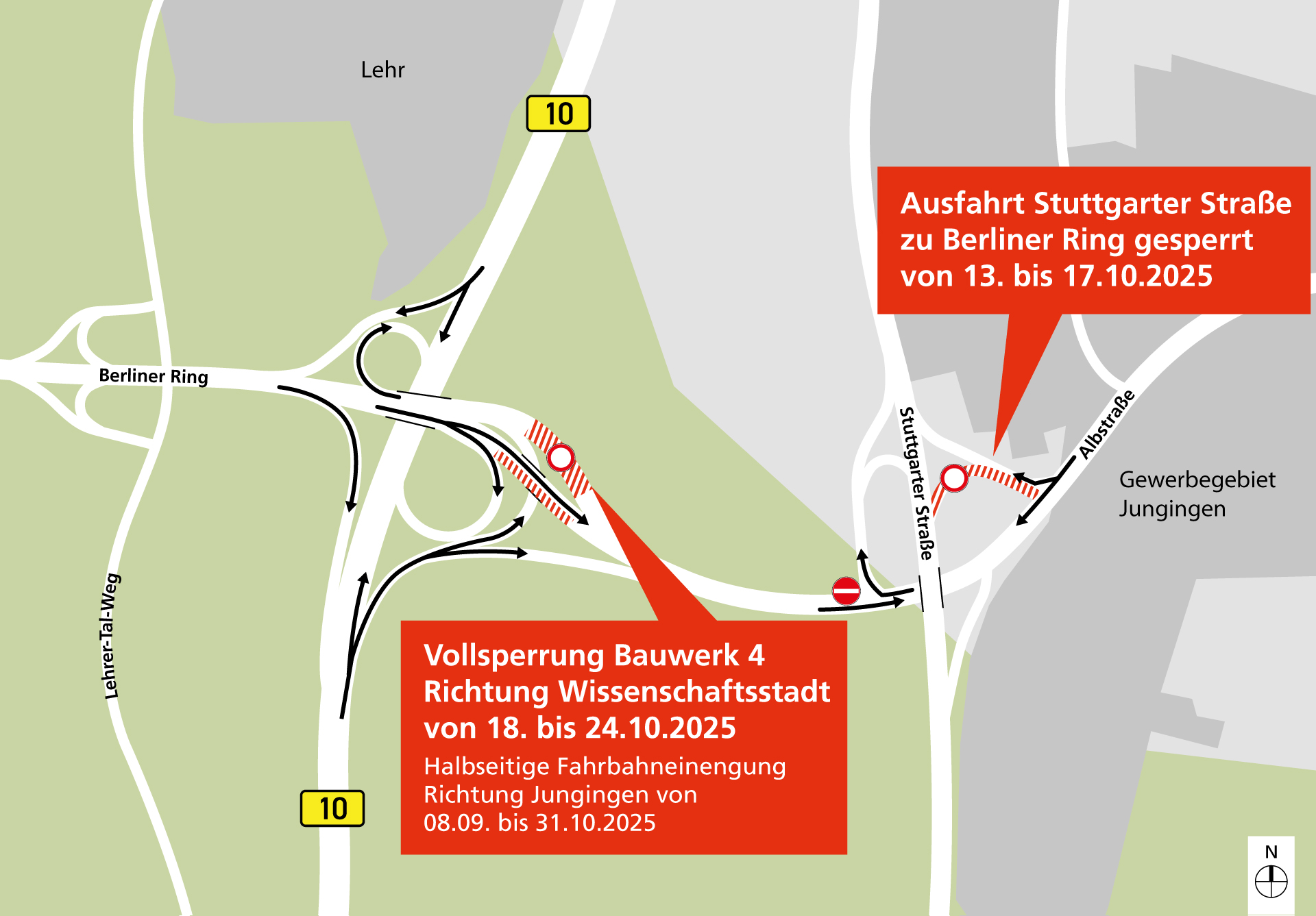 Brückenarbeiten am Berliner Ring